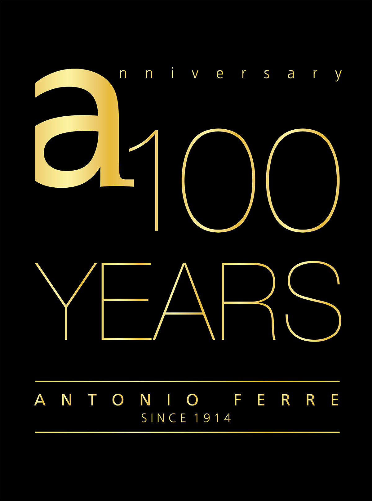 Logotipo aniversario Antonio Ferre